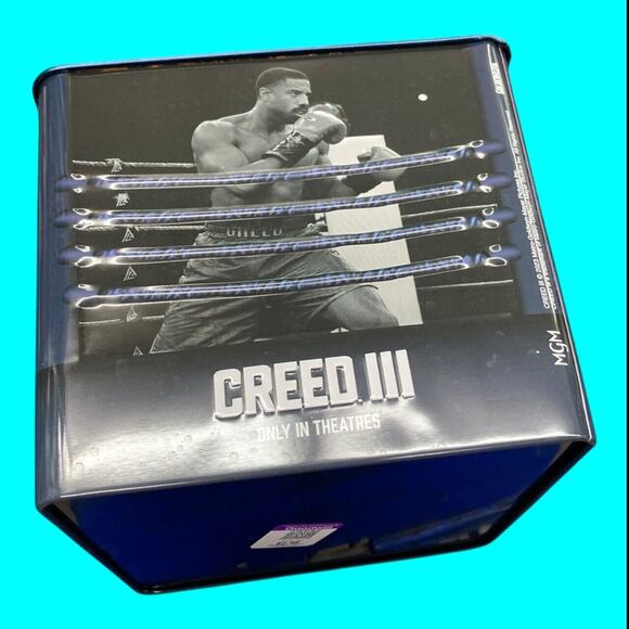 Creed III Tin Popcorn Metal Tin Bucket AMC Exclusive Michael B. Jordan US Seller - Picture 1 of 9